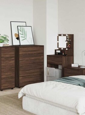 VidaXL Opbergkast Bruin Eiken 40 x 48 x 105 cm Bewerkt hout