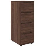 VidaXL Opbergkast Bruin Eiken 40 x 48 x 105 cm Bewerkt hout