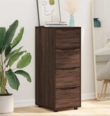 VidaXL Opbergkast Bruin Eiken 40 x 48 x 105 cm Bewerkt hout