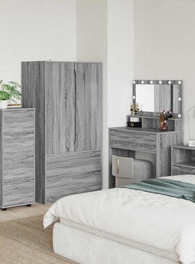 VidaXL Opbergkast Grijs Sonoma 40 x 48 x 105 cm Bewerkt hout