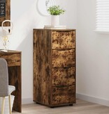 VidaXL Opbergkast Gerookt eiken 40 x 48 x 105 cm Bewerkt hout
