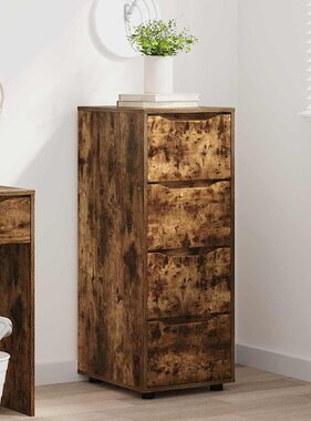 VidaXL Opbergkast Gerookt eiken 40 x 48 x 105 cm Bewerkt hout