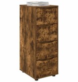 VidaXL Opbergkast Gerookt eiken 40 x 48 x 105 cm Bewerkt hout