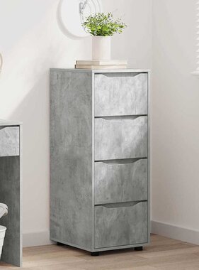 VidaXL Opbergkast Beton Grijs 40 x 48 x 105 cm Bewerkt hout