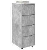 VidaXL Opbergkast Beton Grijs 40 x 48 x 105 cm Bewerkt hout