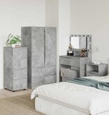 VidaXL Opbergkast Beton Grijs 40 x 48 x 105 cm Bewerkt hout