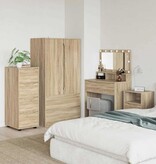 VidaXL Opbergkast Sonoma Eiken 40 x 48 x 105 cm Bewerkt hout