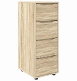 VidaXL Opbergkast Sonoma Eiken 40 x 48 x 105 cm Bewerkt hout