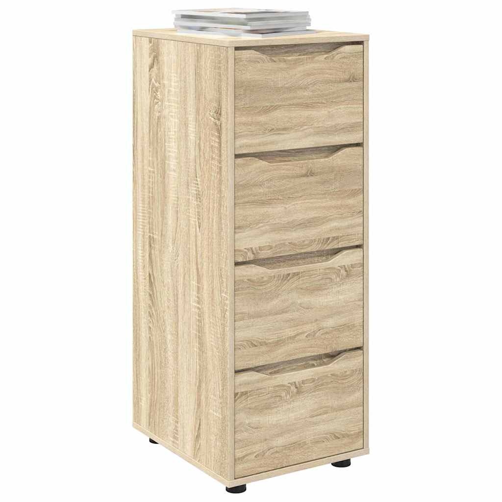 VidaXL Opbergkast Sonoma Eiken 40 x 48 x 105 cm Bewerkt hout