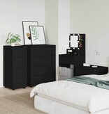 VidaXL Opbergkast Zwart 40 x 48 x 105 cm Bewerkt hout