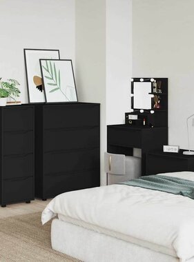 VidaXL Opbergkast Zwart 40 x 48 x 105 cm Bewerkt hout