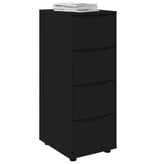 VidaXL Opbergkast Zwart 40 x 48 x 105 cm Bewerkt hout