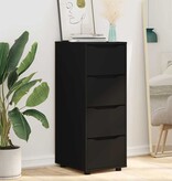 VidaXL Opbergkast Zwart 40 x 48 x 105 cm Bewerkt hout
