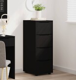 VidaXL Opbergkast Zwart 40 x 48 x 105 cm Bewerkt hout