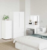 VidaXL Opbergkast Wit 40 x 48 x 105 cm Bewerkt hout