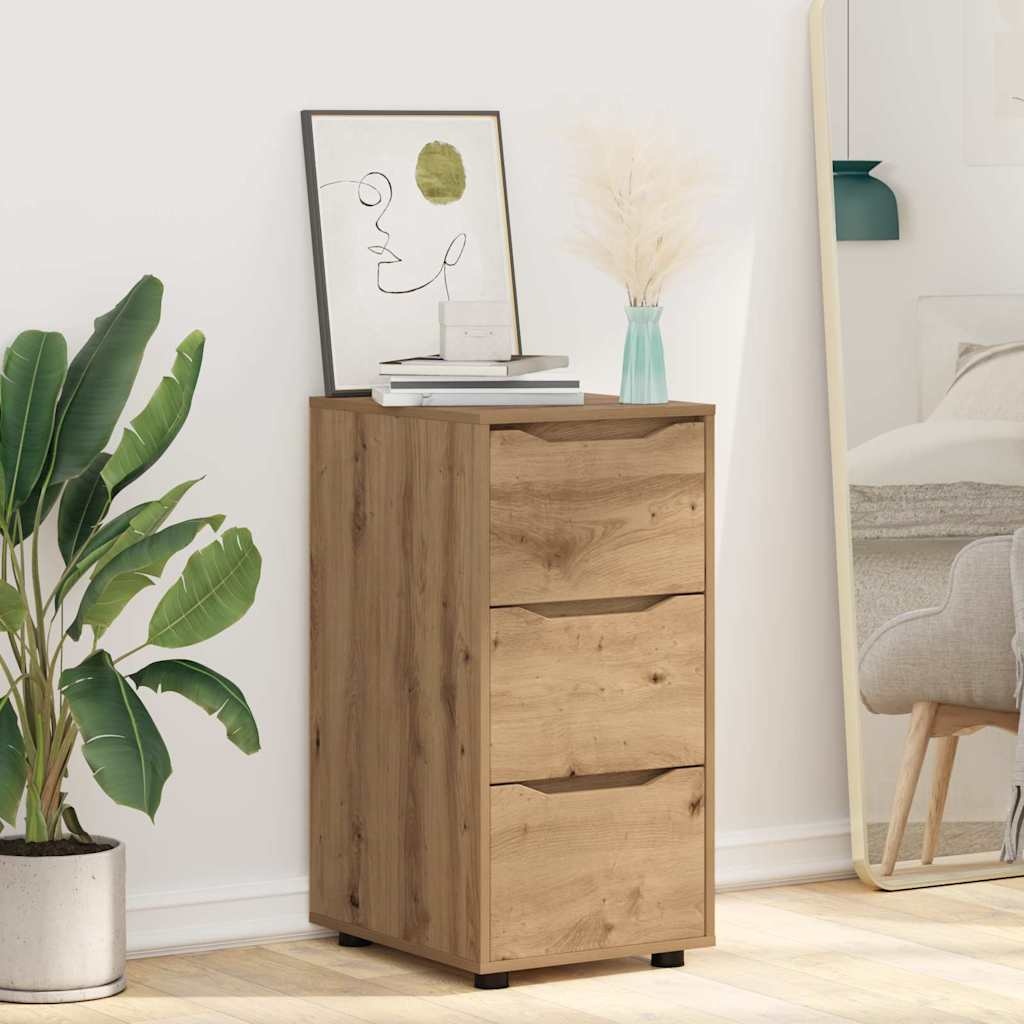 VidaXL Opbergkast Artisan Eiken 40 x 48 x 81 cm Bewerkt hout