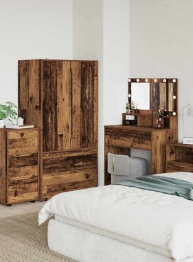 VidaXL Opbergkast Oud Hout 40 x 48 x 81 cm Bewerkt hout