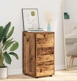 VidaXL Opbergkast Oud Hout 40 x 48 x 81 cm Bewerkt hout