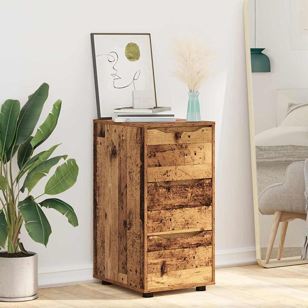 VidaXL Opbergkast Oud Hout 40 x 48 x 81 cm Bewerkt hout