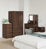 VidaXL Opbergkast Bruin Eiken 40 x 48 x 81 cm Bewerkt hout