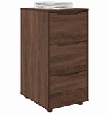 VidaXL Opbergkast Bruin Eiken 40 x 48 x 81 cm Bewerkt hout