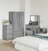 VidaXL Opbergkast Grijs Sonoma 40 x 48 x 81 cm Bewerkt hout