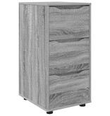 VidaXL Opbergkast Grijs Sonoma 40 x 48 x 81 cm Bewerkt hout