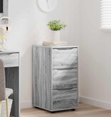 VidaXL Opbergkast Grijs Sonoma 40 x 48 x 81 cm Bewerkt hout