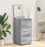 VidaXL Opbergkast Grijs Sonoma 40 x 48 x 81 cm Bewerkt hout