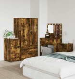 VidaXL Opbergkast Gerookt eiken 40 x 48 x 81 cm Bewerkt hout