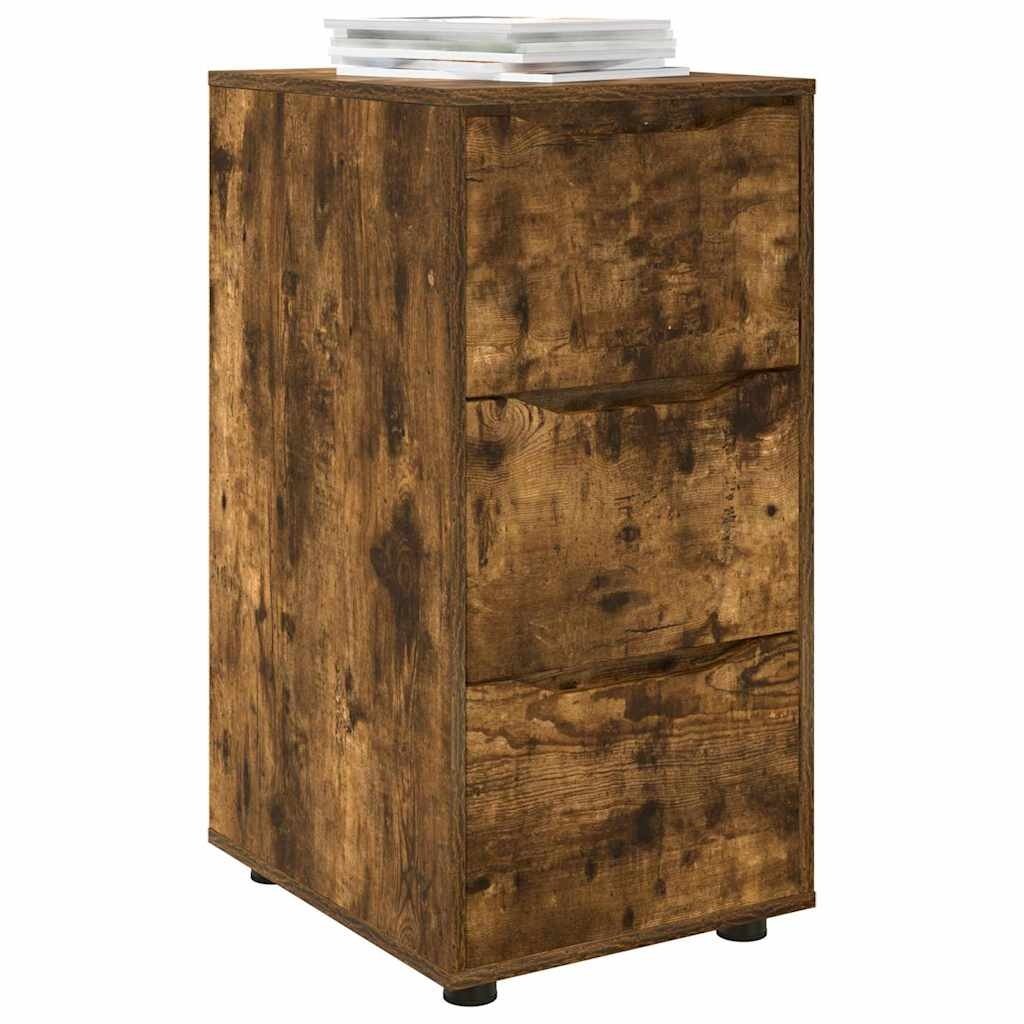 VidaXL Opbergkast Gerookt eiken 40 x 48 x 81 cm Bewerkt hout
