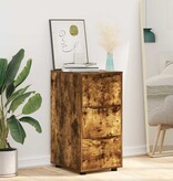 VidaXL Opbergkast Gerookt eiken 40 x 48 x 81 cm Bewerkt hout