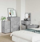 VidaXL Opbergkast Beton Grijs 40 x 48 x 81 cm Bewerkt hout