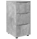 VidaXL Opbergkast Beton Grijs 40 x 48 x 81 cm Bewerkt hout