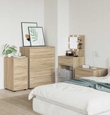 VidaXL Opbergkast Sonoma Eiken 40 x 48 x 81 cm Bewerkt hout