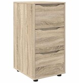 VidaXL Opbergkast Sonoma Eiken 40 x 48 x 81 cm Bewerkt hout