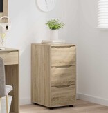 VidaXL Opbergkast Sonoma Eiken 40 x 48 x 81 cm Bewerkt hout