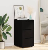 VidaXL Opbergkast Zwart 40 x 48 x 81 cm Bewerkt hout