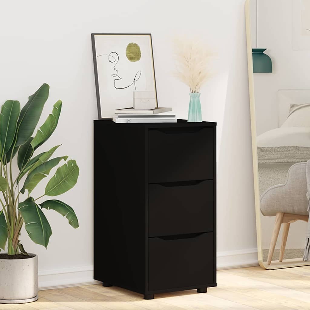 VidaXL Opbergkast Zwart 40 x 48 x 81 cm Bewerkt hout