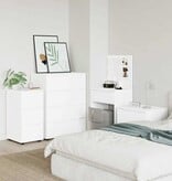 VidaXL Opbergkast Wit 40 x 48 x 81 cm Bewerkt hout