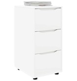 VidaXL Opbergkast Wit 40 x 48 x 81 cm Bewerkt hout