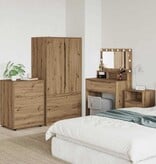 VidaXL Opbergkast Artisan Eiken 60 x 48 x 81 cm Bewerkt hout