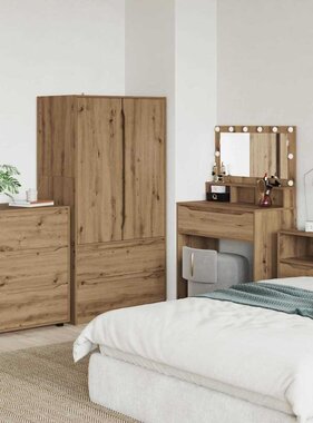 VidaXL Opbergkast Artisan Eiken 60 x 48 x 81 cm Bewerkt hout