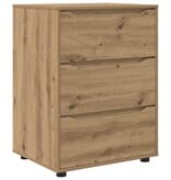 VidaXL Opbergkast Artisan Eiken 60 x 48 x 81 cm Bewerkt hout