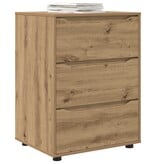 VidaXL Opbergkast Artisan Eiken 60 x 48 x 81 cm Bewerkt hout