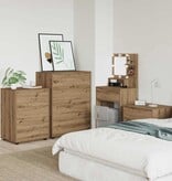 VidaXL Opbergkast Artisan Eiken 60 x 48 x 81 cm Bewerkt hout