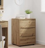 VidaXL Opbergkast Artisan Eiken 60 x 48 x 81 cm Bewerkt hout