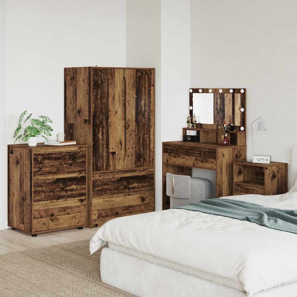 VidaXL Opbergkast Oud Hout 60 x 48 x 81 cm Bewerkt hout