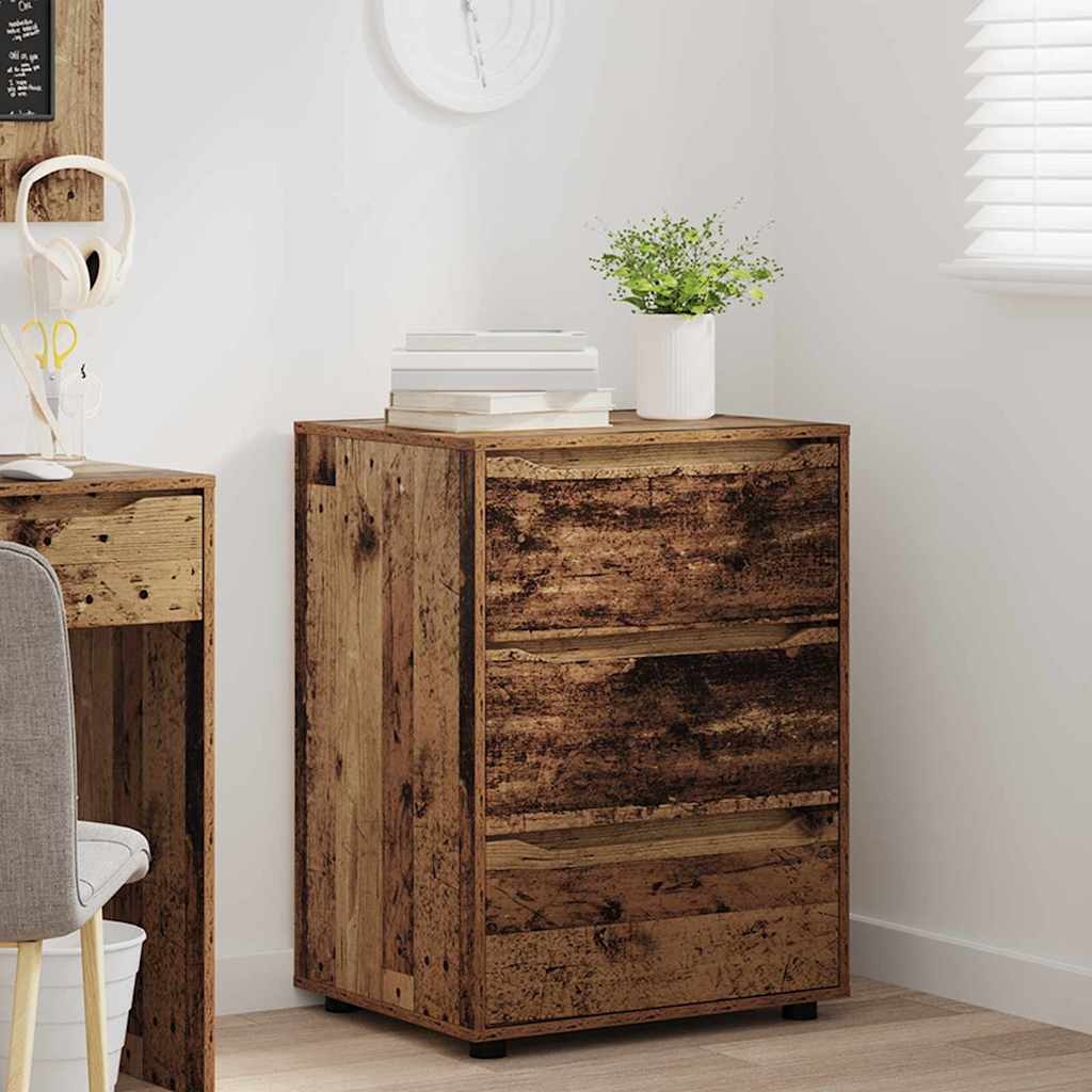 VidaXL Opbergkast Oud Hout 60 x 48 x 81 cm Bewerkt hout
