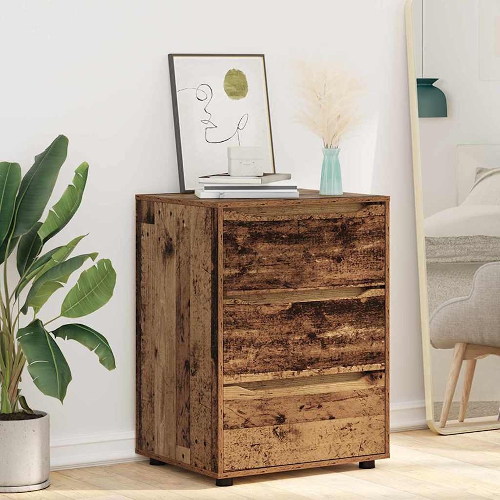 VidaXL Opbergkast Oud Hout 60 x 48 x 81 cm Bewerkt hout